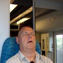 0077 Terug in de trein was Rob uitgeteld